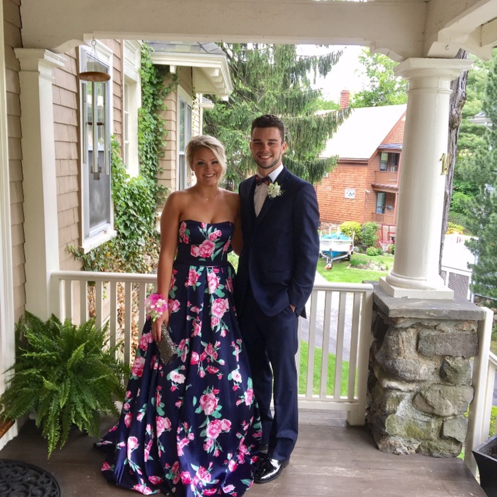 Clarissa floral prom dress